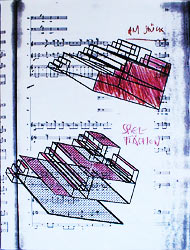 computer sketches for open-air stage