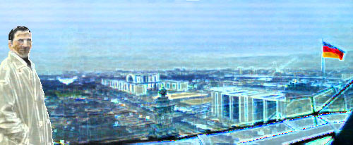 Place of remembrance with self portrait 2001