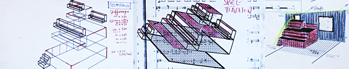 Stage design for Mozart, 1991