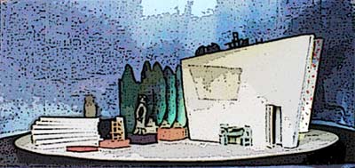 Stage model for Cimarosa: Il Matrimonio Segreto / 1